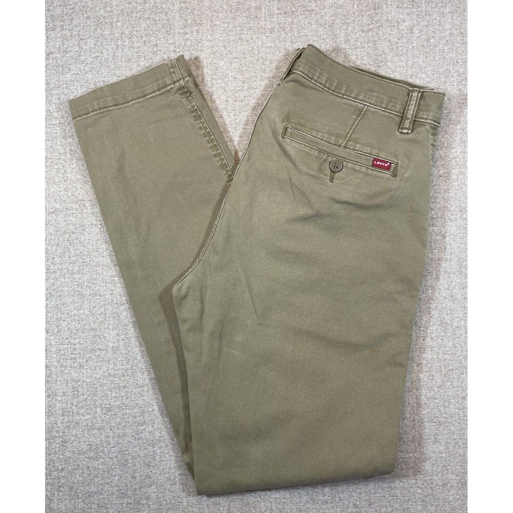 Levis XX Chino Standard Taper Pants Men’s Size 32x31 Brown Khaki Stretch